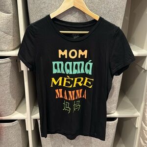 MOM Anthropologie graphic tee! Soft and comfy!